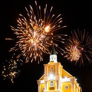 Feuerwerk, Willemstad Curacao von Keesnan Dogger Fotografie