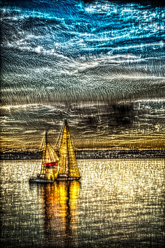 Schepen op het Bodenmeer