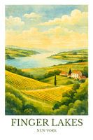 Bezaubernde Finger Lakes Kunstdruck