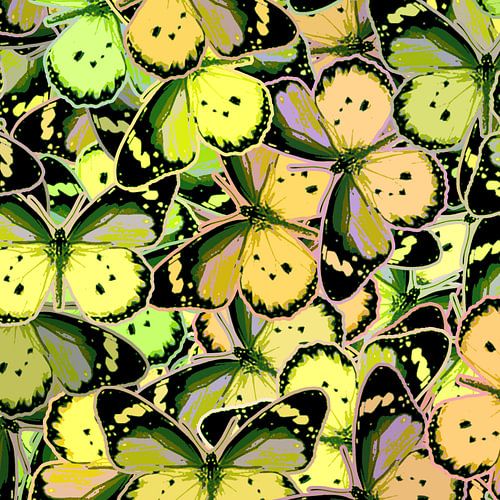 GRAFISCHE PRINT VLINDERS 5