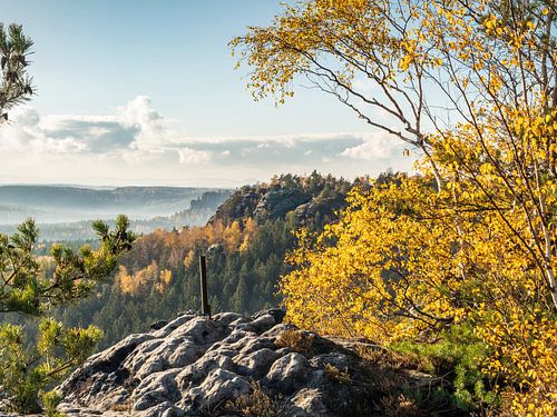 Papststein, Saxon Switzerland - Gohrisch, Papststein and Barbarine