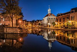 schiedam bag carrier house blue hour evening photography nightphotograpy old village by Marco van de Meeberg