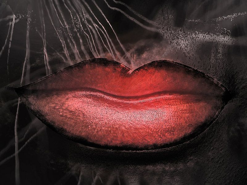 Les lèvres rouges sont cool par Gabi Hampe