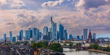 De skyline van Frankfurt am Main van Henk Meijer Photography