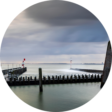 Hollandse wolkenlucht boven de haven van Vlissingen van gaps photography