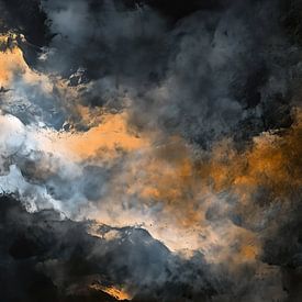 Storm abstraction painting by JBJart Justyna Jaszke