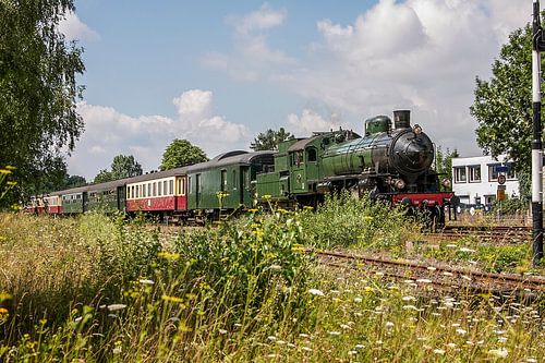 Stoomtrein bij aankomst Simpelveld
