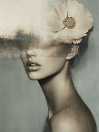 Modern en abstract portret