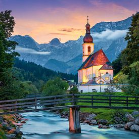 Church of Ramsau in Bavaria, Germany by Michael Abid