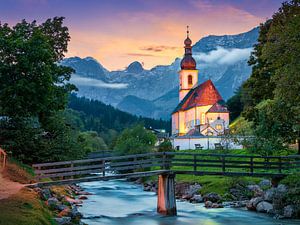 Kirche von Ramsau in Bayern, Deutschland