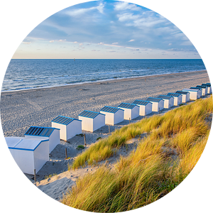 Strand de Koog op Texel. van Justin Sinner Pictures ( Fotograaf op Texel)