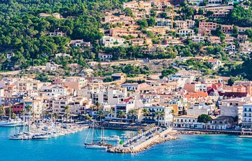 Prachtig uitzicht op de baai Port de Andratx op Mallorca van Alex Winter