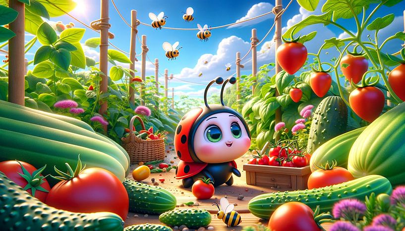 Lieveheersbeestjes paradijstuin: een fruit- en groentedroom van artefacti