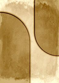 Femininity in gold ochre by Mad Dog Art