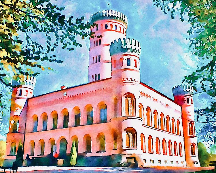 Granitz Castle by zam art