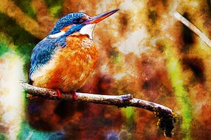 Un martin-pêcheur artistique
