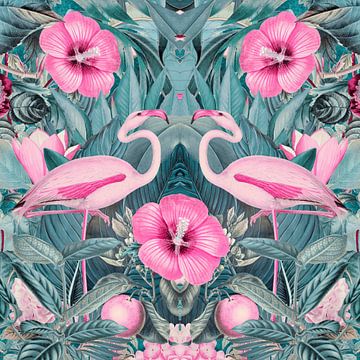 Flamingo Symmetrie van Andrea Haase