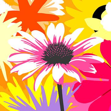 Flowers - 'Power flowers' by Jole Art