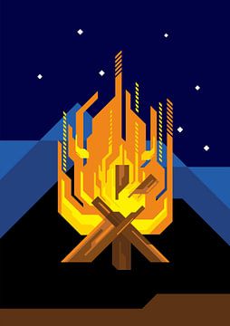 GEOMETRIC CAMPFIRE by Taufan Heriyansyah