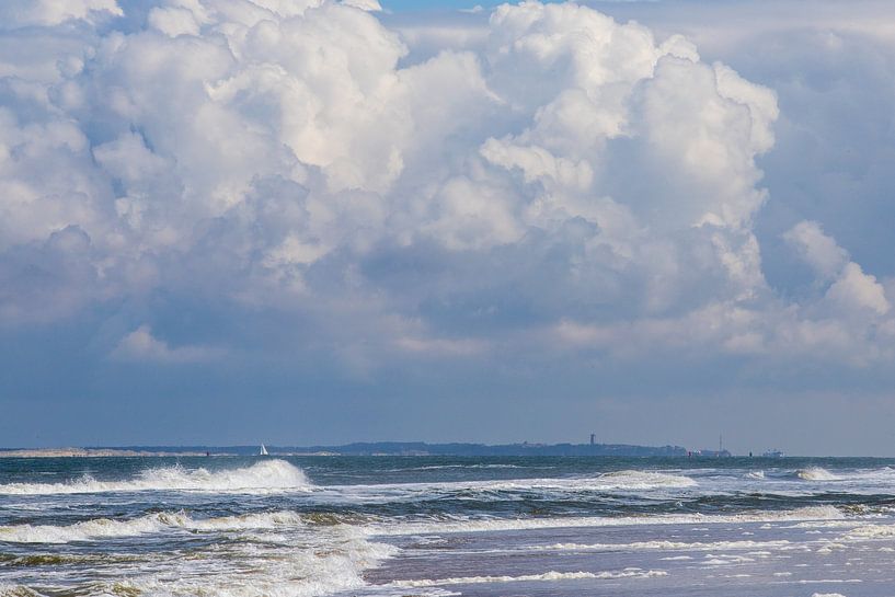 Big clouds gather over Terschelling by Ton Tolboom