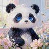 Traumwiese – Pandabär von Johannas Art Creations
