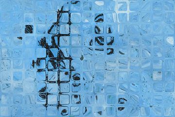 Abstract blauw van Arjen Roos