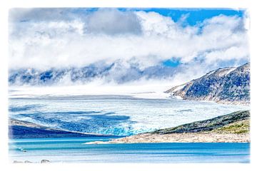 Lac glaciaire sur Bernardo Peters Velasquez