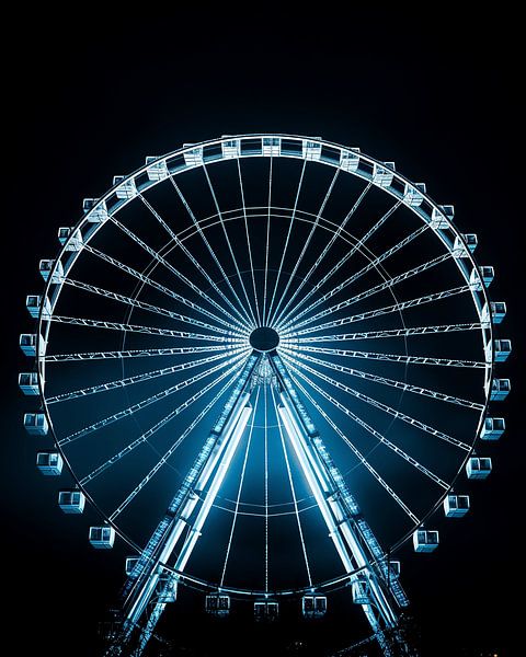 The Ferris Wheel Spectacle - Fairground Fun in the Air by Karina Brouwer