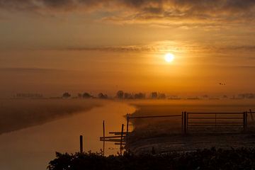 Zon op in de polder van Pictures by Van Haestregt