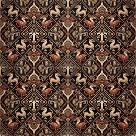 Textilmuster der Dayak Kenyah – Traditionelles Design der Ureinwohner Borneos von Vínculae