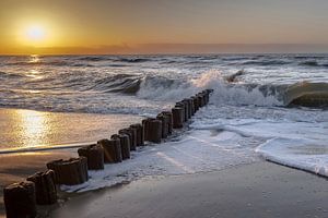 Sonnenuntergang in Zeeland von Memories for life Fotografie