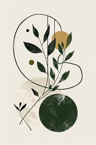 Minimalistische plantenkunst