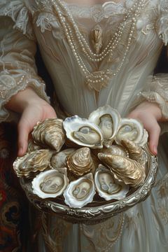 Lady with oysters