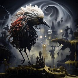 Surreal air creatures by Karina Brouwer