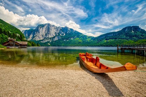 Austria lake in the mountains