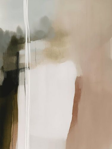 Modern abstract in aardetinten van Studio Allee
