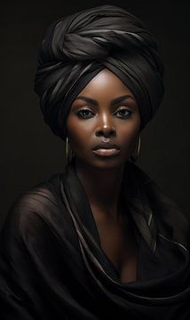 Afrikaanse vrouw 04 van Ellen Reografie