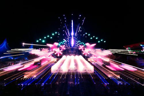 Festival Fotografie Wanddecoratie – Podium Lichten Canvas Industrieel 22