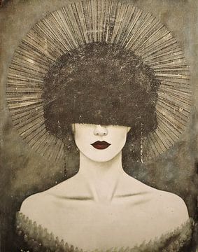 woman in Ton Sur Ton - Abstract portret 09