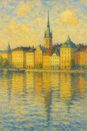 Zomerreflecties Gamla Stan - Waterkant Stockholm