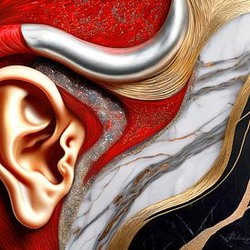 De l'écoute du silence - Une oreille de tissu, d'or et de marbre à la croisée du corps, du son et de la transcendance sur AidasignArt