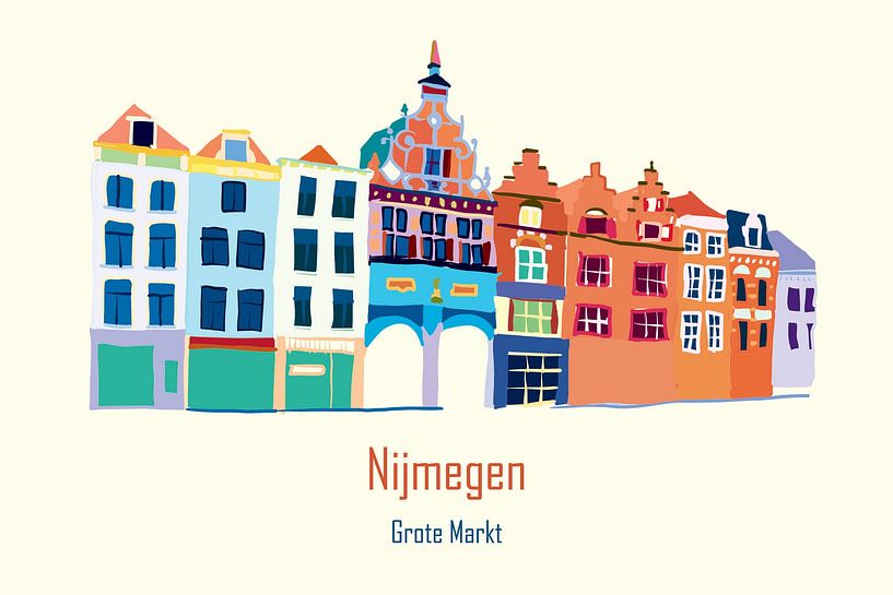 Nijmegen Grote Markt by Stedenkunst