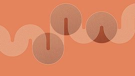 Japandi Sonne Modern Abstrakt Geometrisch Organisch von Mad Dog Art