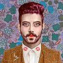 Xavier 2 (lilac background) by Blikstjinder by Betty J thumbnail