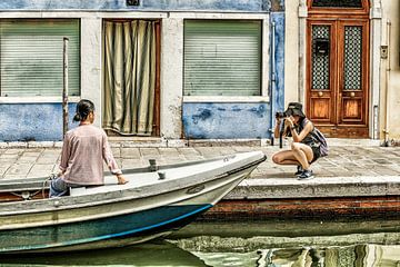 De fotograaf van Burano van Chantal CECCHETTI