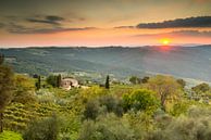 Lever de soleil en Toscane par Damien Franscoise Aperçu