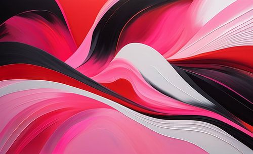 Abstrakt gefärbte Wellen