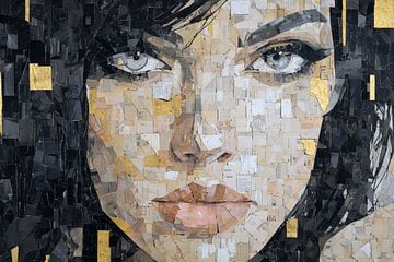 Abstraktes Porträt-Kunstwerk - Moderne Wanddekoration von SPEQ ART