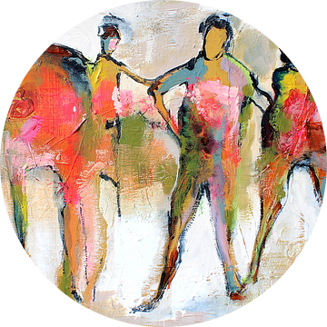Connected people together van Atelier Paint-Ing