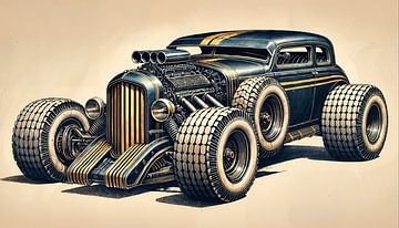 Hot Rod Car van Nico Brons